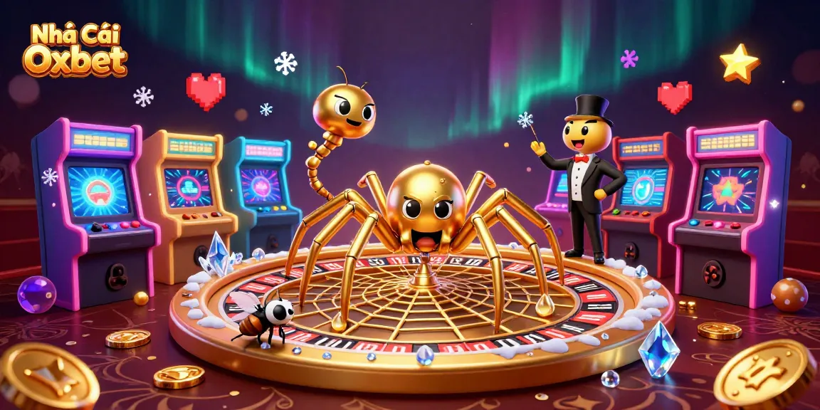 Experience the thrilling world of Nhà Cái Oxbet with a captivating 3D casino scene.