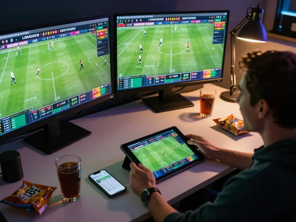 Experience fast-paced online sports betting action with mm88 on multiple screens.