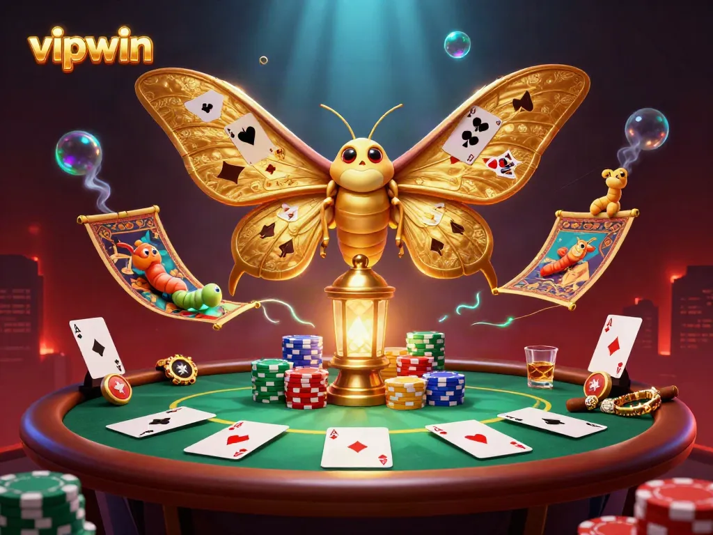 Experience the excitement of vipwin through a dynamic 3D casino scene with vibrant characters and colorful game elements.