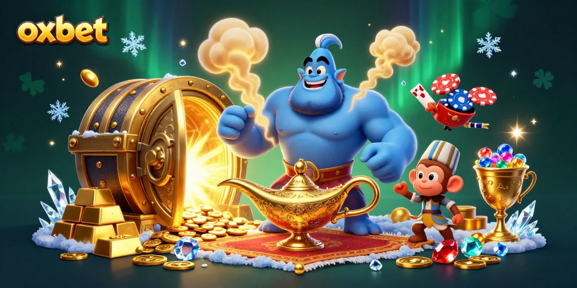 Play captivating casino games at OXBET with a genie and treasures. Join to win big!