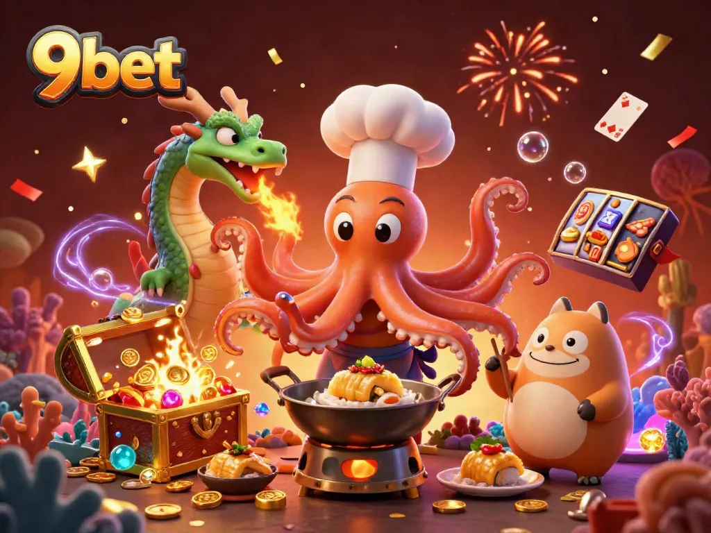 Engage in thrilling gameplay at 9bet with dynamic characters and vibrant casino elements.