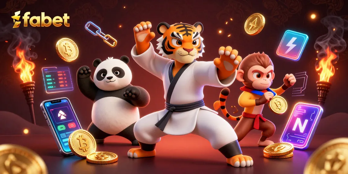 Engage with fabet's crypto casino charm as a kung fu master commands a fun scene.