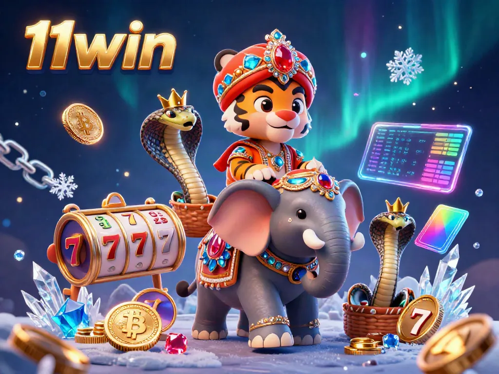 Engage in winning strategies with the vibrant 11win casino scene showcasing majestic characters and exciting game elements.