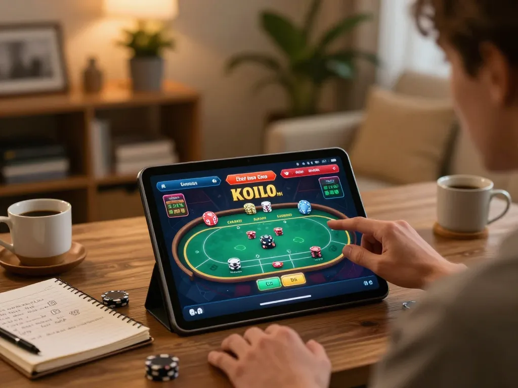 Experience online gambling with interactive poker gameplay on https://tip88.buzz/ in a cozy home setup.