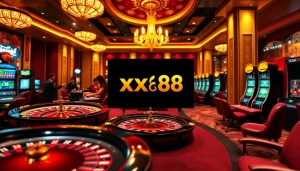 Experience the excitement of gambling at trang chủ xx88, featuring vibrant casino tables and sleek online interfaces.