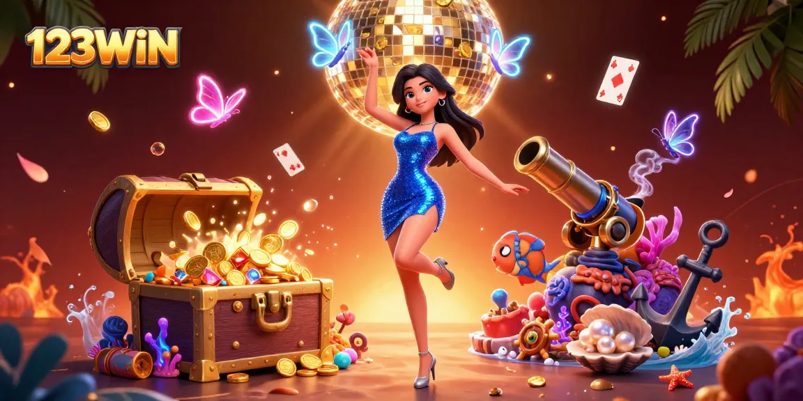 Experience the excitement at 123WIN with dazzling casino visuals and dynamic gameplay.