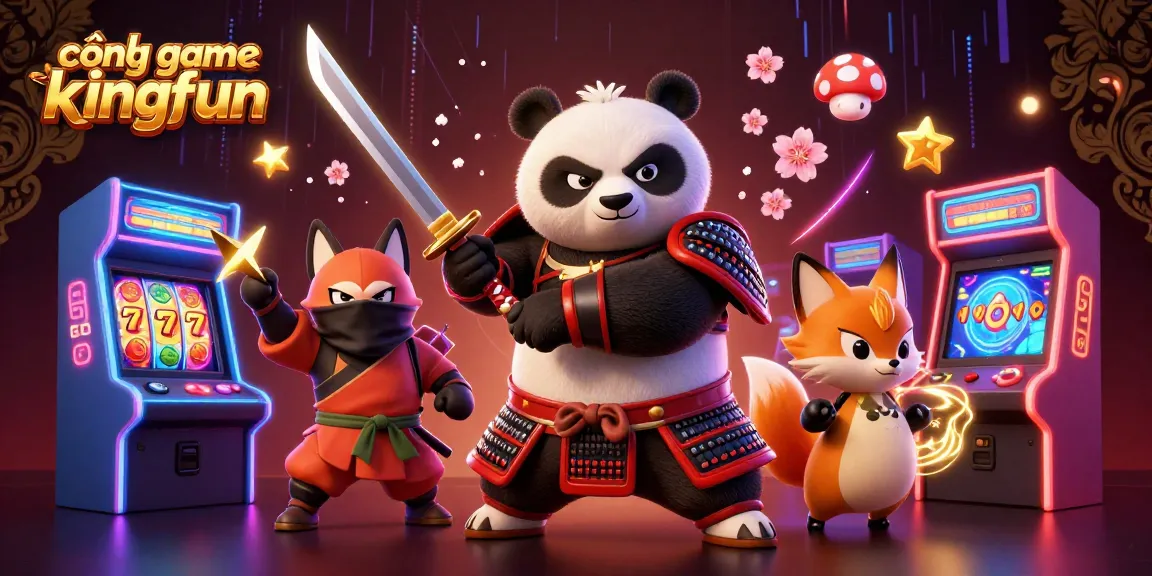 Experience the excitement of gambling with cổng game kingfun, featuring dynamic characters and vibrant casino elements.