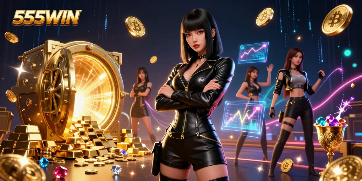 Experience thrilling gameplay at 555WIN with vibrant 3D casino elements and rich visuals.