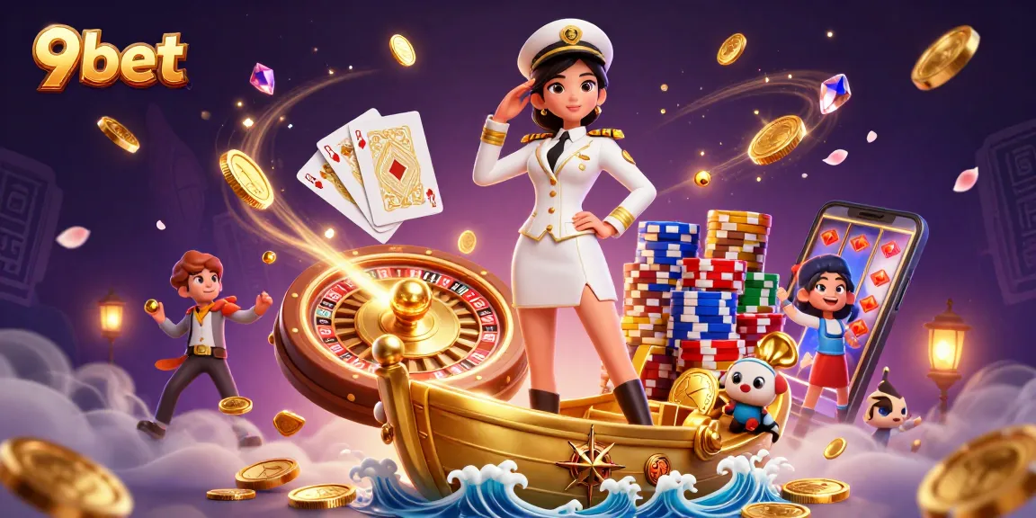 Bet on 9bet with captivating Asian casino gameplay and dynamic golden visuals.